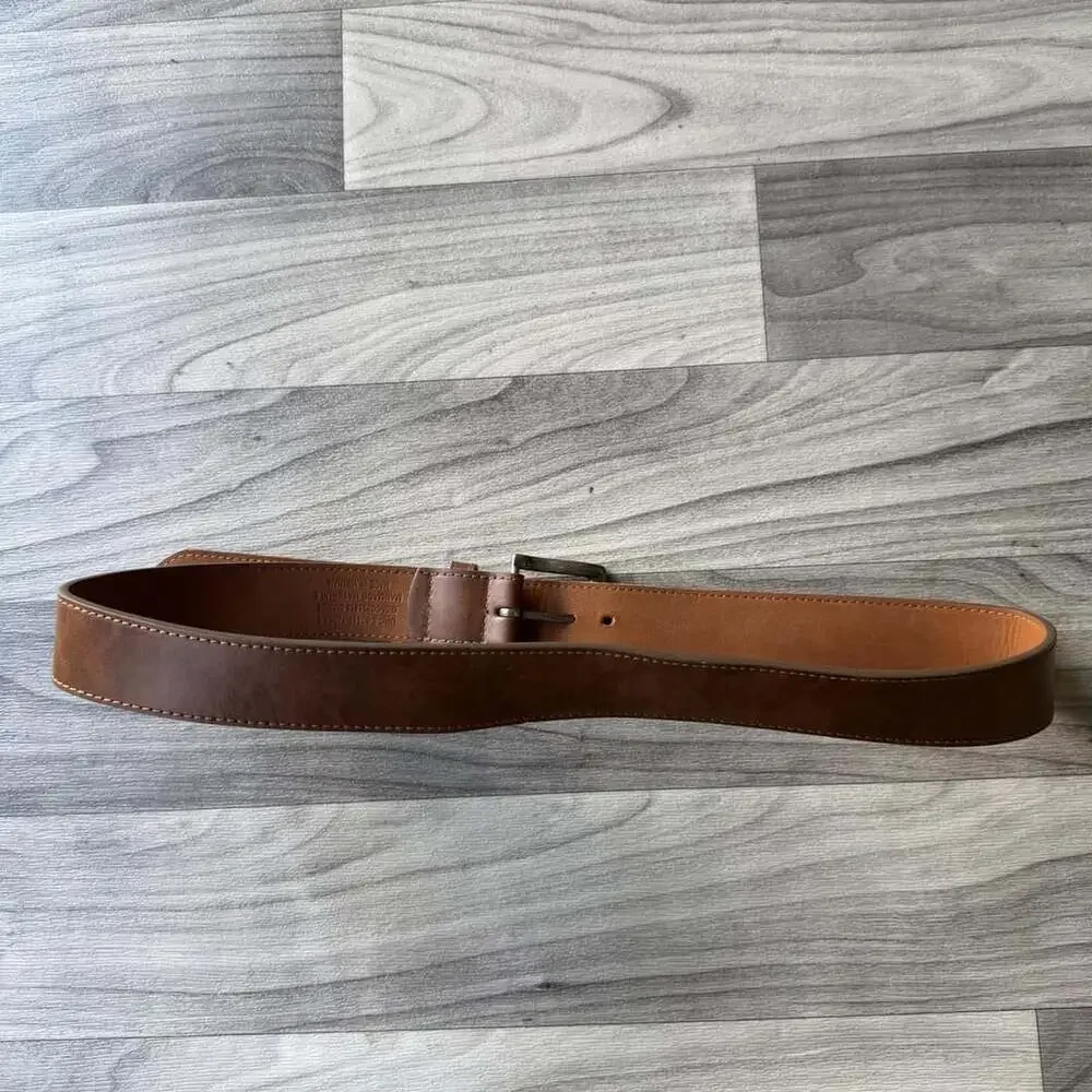 Y2K Reversible Belt Size 34-36 Brown Black Faux Leather